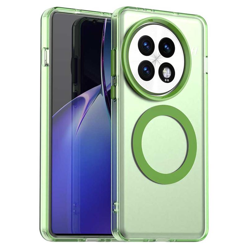 Transparent Case For OnePlus 13 Case OnePlus 13 Anti-knock Magnetic Adsorption Wireless Charge Back Cover For OnePlus 13 Case