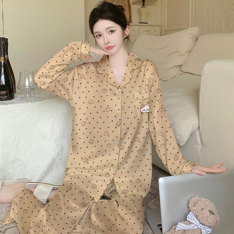 Women's Pajamas Set Pajamas 2-piece Set Airy Soft Casual Printed Pajamas