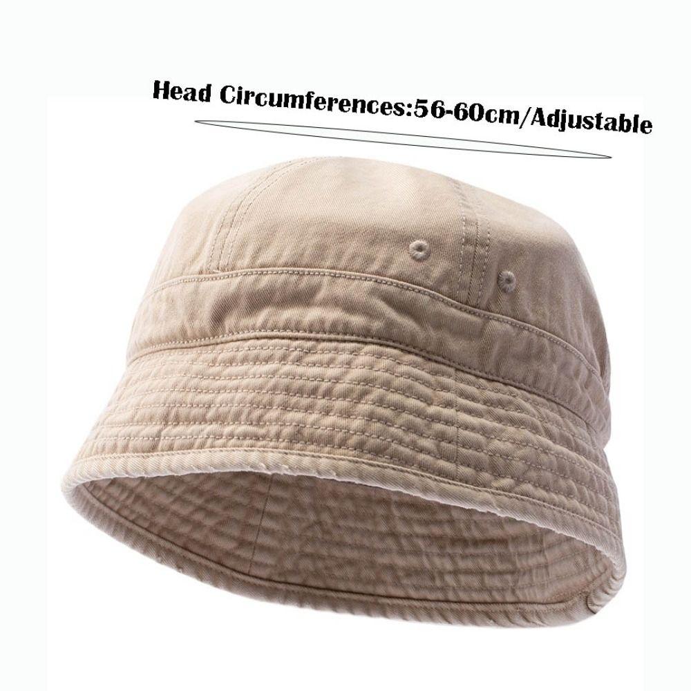 Versatile Retro Bucket Hat Short-brim Japanese Style Fisherman Cap Big Head Circumference Sunshade Hat Unisex