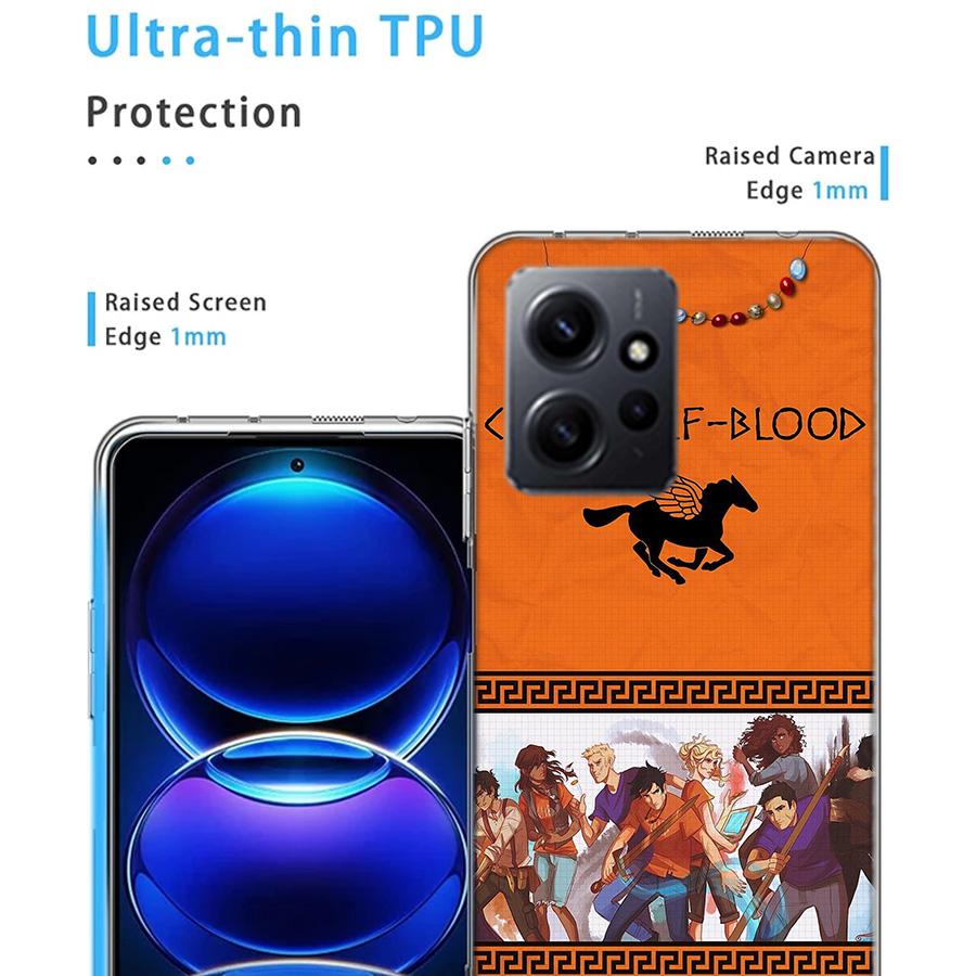 P-Percy J-Jackson Poseidon Camp Half-Blood Phone Case For Redmi 12 13C 14C 12C Note 14 13 Pro Plus 10 10A 10C 9 9A 9C 9T K70 K80