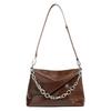 New Versatile Cowhide Square Women's Bag Premium Simple Zipper Shoulder Messenger Bag