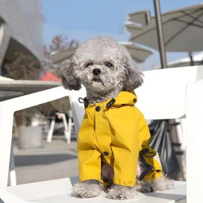 Dog Raincoat 1PC Cats and Dogs Can Be Towed Color Blocking Summer Breathable Rain Poncho Small and Medium Dogs  Pet Supplies