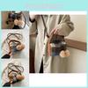 Chic And Stylish Mini Square Handbag For Women In Brown And Blue Perfect For Winter Season Casual Outings