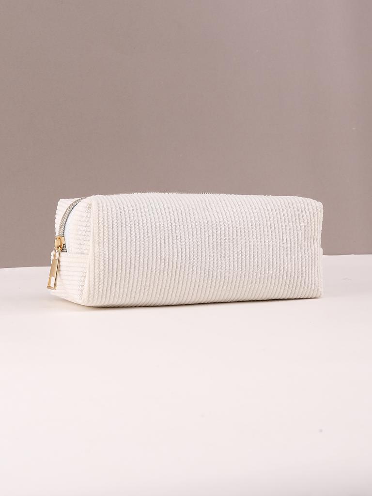 1pc Pencil Case Solid Color Pencil Case School Supplies Large Capacity Pencil Case Stationery Bag Pencil Case School Pencil Case