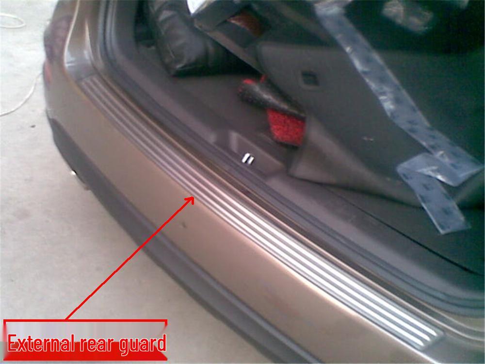 Otai Stainless Steel Rear Bumper Decorative Strip for 10-12 Santa Fe Modification