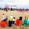 Beach Cup Holder with Phone Snack Tray - Durable Stackable Drink Coasters for Sand, Picnic