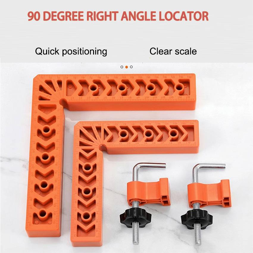 Plastic Right Angle Ruler Holder 90°Auxiliary Positioner Tool Overline L-Shaped Spacer Fixed Angle Gripper Woodworking  Fix Tool