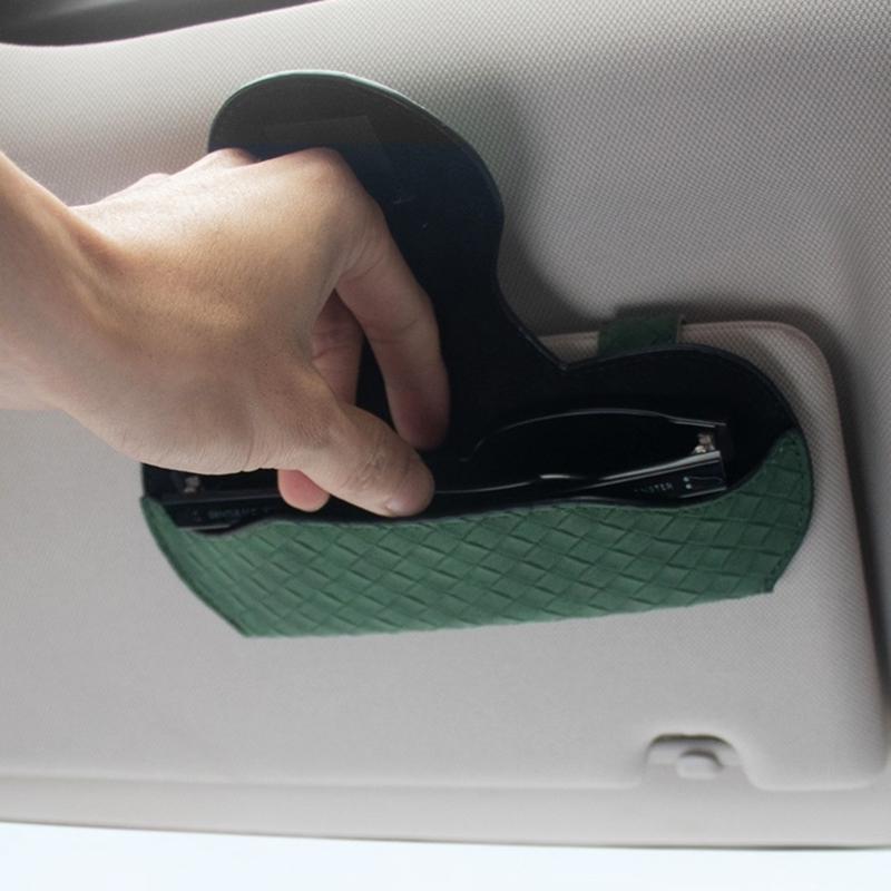 Sunglasses Holder for Car Sun Visors, Universal Auto Eyeglasses Organizers Box, Vehicle Visors Accessories Glasses Case