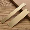 15cm/12cm Brass Ruler Set: Vintage Bookmark & Stationery Tool for Office and Students