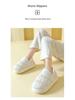 Men's and Women's Winter Waterproof Cotton Slippers - Silent, Plush, Warm, Thick Sole, Closed Heel, Deodorant Down Cloth