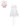 Mädchen Pailletten Prinzessin Blumenmädchenkleid