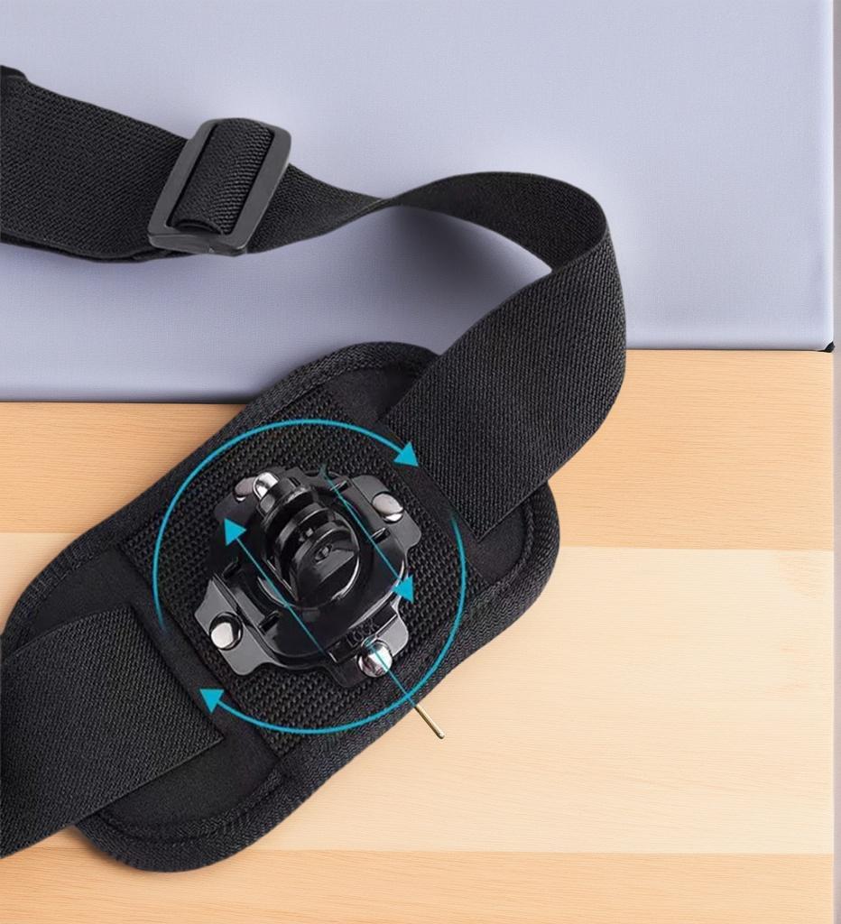 360° Shoulder Strap Mount Chest Harness Adapter For GoPro Hero 13 12 11 10 9 8 7 6 5 4 3+ 3 Black Edition Xiaomi Yi