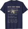 2nd Amendment Funny Gun Control Definition design100 cotton summer casual Oneck short sleeve printed mens Tshirt