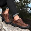 Fashion Men Shoes High Quality Hiking Shoes Trekking Sneakers Shoes Men Comfortable Ankle Boots Genuine Leather Handmade Casual Footwear