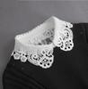 Fashion White Fake Collar Women Detachable Collars Black Woman False Collar Lace Removable Half Shirts Tie Top Collars Decor
