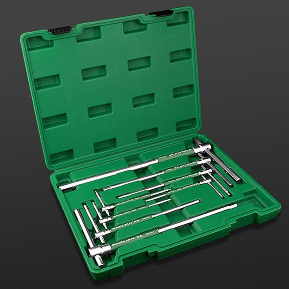 High Quality Chrome Torx Screwdriver Hand Repair Tool 2.5/3/4/5/6/8/10mm Allen Hex Wrench Extended T-Shaped Spanner Home