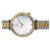 Westar Zing Crystal Accents Two Tone Stainless Steel White Mother Of Pearl Dial Quartz 00135CBN111 Womens Watch