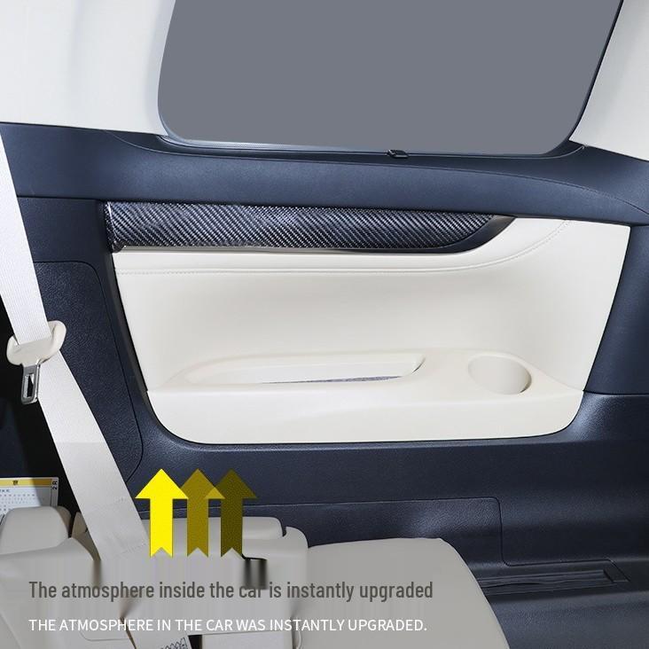 Tantan Carbon Fiber Door Trim for Toyota Alphard/Crown/Vellfire - Genuine Interior Car Modification.