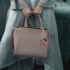 Simple Crystal Cherries Charm Keychains Sweet Cool Ornament Bag Pendant Car Keyring Haning Decoration for Women Girl
