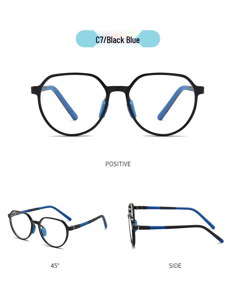 Children's Anti-Blue Light Polygon Glasses, No Prescription, TR90 Frame.
