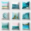 Sea Waves Beach Throw Pillow Cover With Short Plush Print For Living Room Sofa Decoration Cushion Cover Pillow Covers Decorative