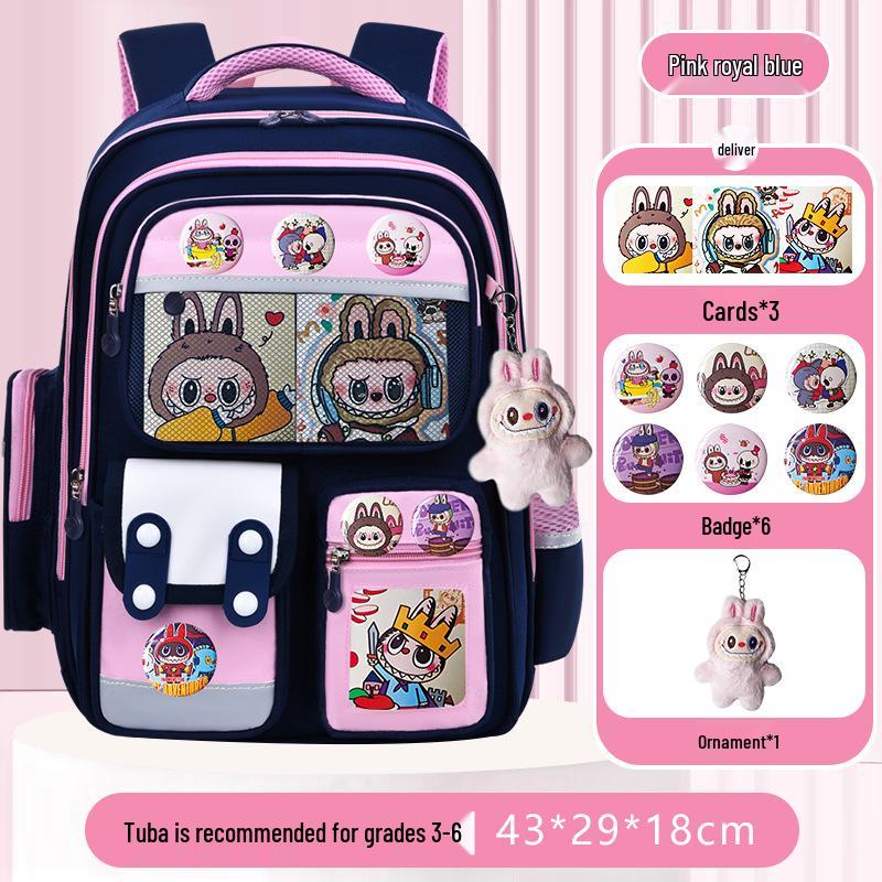 Lightweight Large Capacity Backpack for Grade 1-6 Students, Boys or Girls