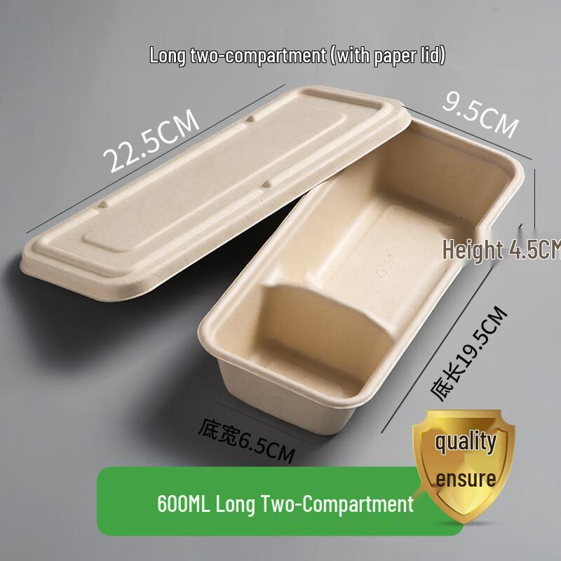 Ally 4-Compartment Pulp Disposable Lunch Box