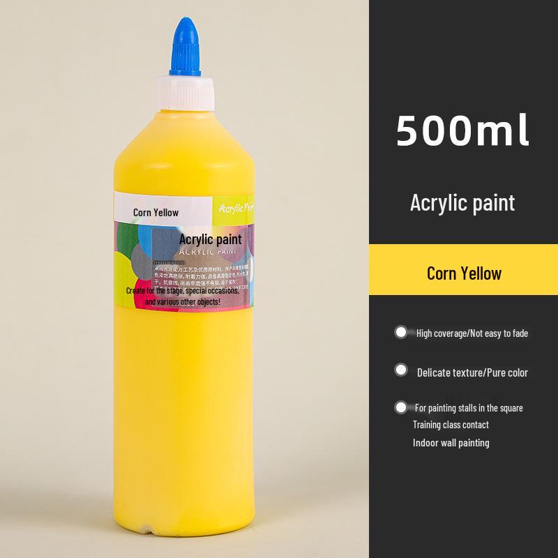 Wasserdichte 500ML Acrylfarbe - Langlebig, Ideal für Strohhut-, Keramik- und Gipsfigurenmalerei