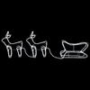 Vidaxl Christmas Outdoor Decoration: Reindeer And Sleigh, 576 LED Diodes