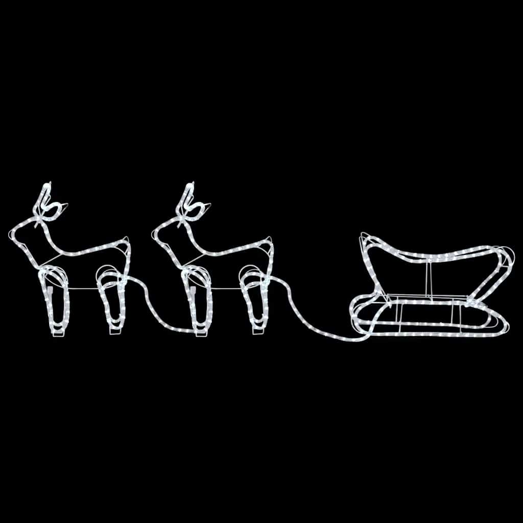 Vidaxl Christmas Outdoor Decoration: Reindeer And Sleigh, 576 LED Diodes