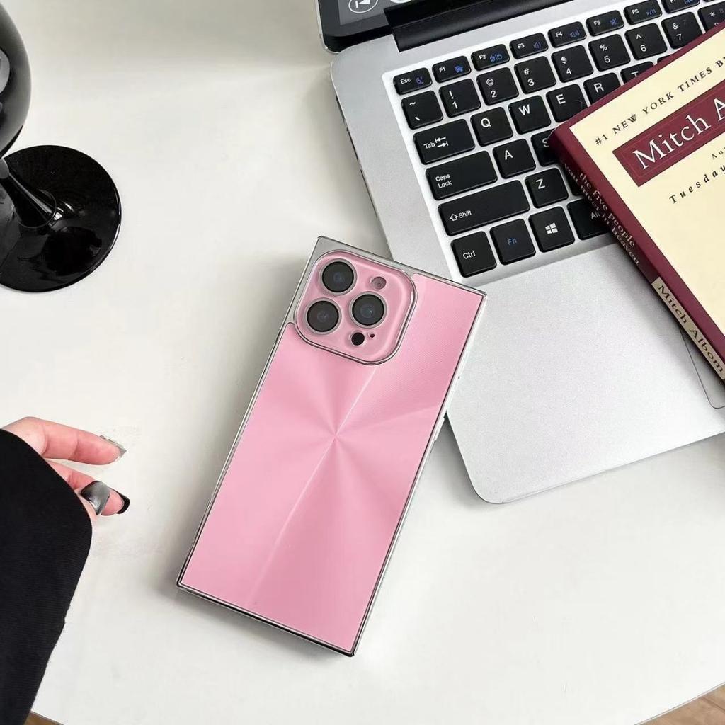 Luxus-LP-CD-Textur-Beschichtung Linsenschutz Handyhülle Für iPhone 16 15 14 Plus 13 Pro Max Laser Aurora Dazzle Stoßfeste Hülle