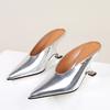 Eilyken Fashion Pointed Toe Wedges Women Slippers Pumps Shallow High Heels Mule Shoes Size:35 42