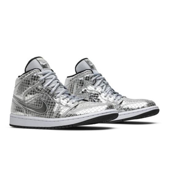 

Air Jordan Wmns Air Jordan 1 Mid Disco Ball CU9304-001 EU 38 сріблиста колірна/білий