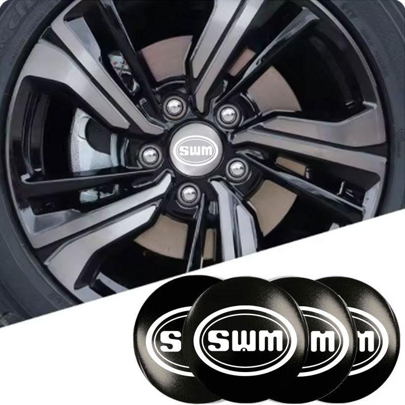 Mit Logo Felgennabendeckel Emblem Aufkleber Decals für SWM G05 G01 Swm X3 X7 EROE X2 G03F Auto Zubehör Zubehör
