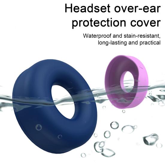 2 Stück Kopfhörer Verschleißfest Wasserdicht Bequeme Ohrmuschelschützer zum Tragen Staubdicht Weich Schmutzabweisend