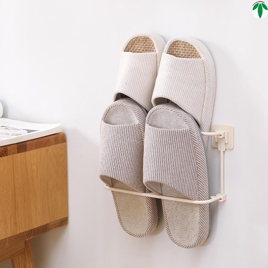 Beatit Universal Slippers Storage Holder Plastic Wall Hanging Hanger Shelf Organizer For Slippers AVE
