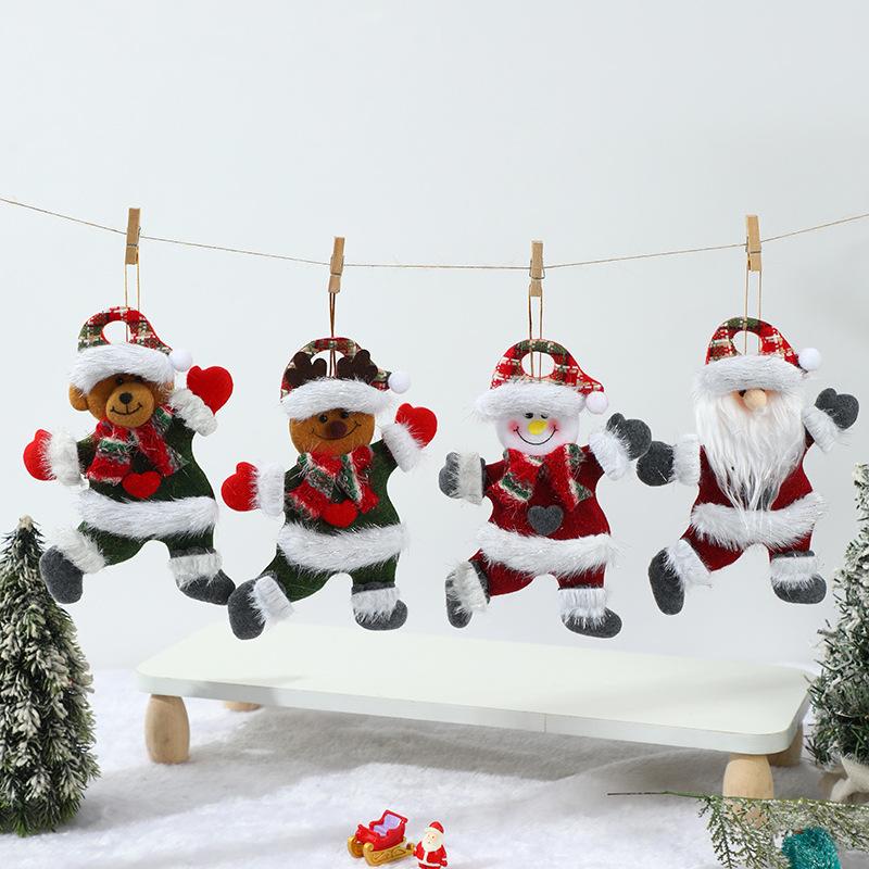 Christmas Tree Hanging Decor Pendant Santa Claus Snowman Beer Dancing Doll Christmas Ornament Navidad Xmas Decor New Year Gift