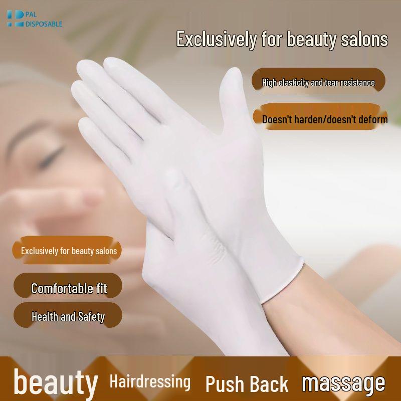Ultra-Thin Durable Latex Gloves for Beauty Salon, Body, and Foot Massage