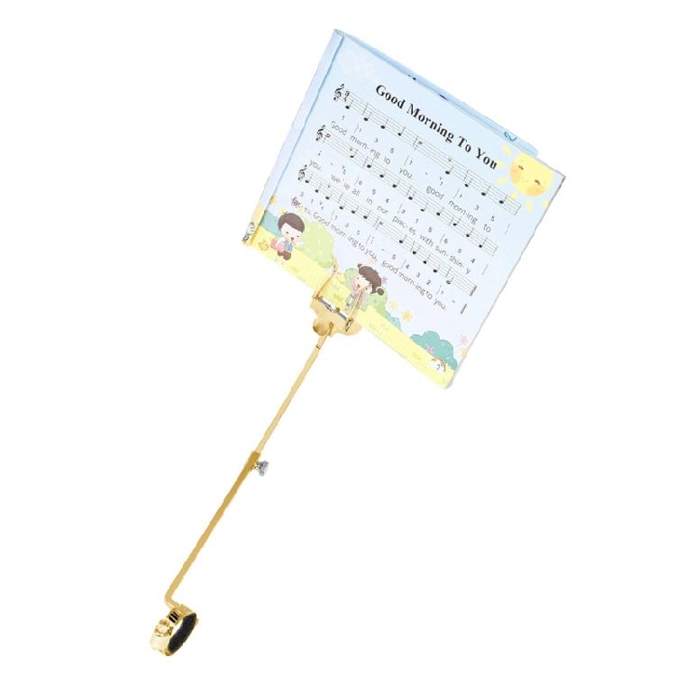 Travel Friendly Flute Music Stand Adjustable Metal Sheet Support Wind Instrument Stand Suitable for Woodwind Performers