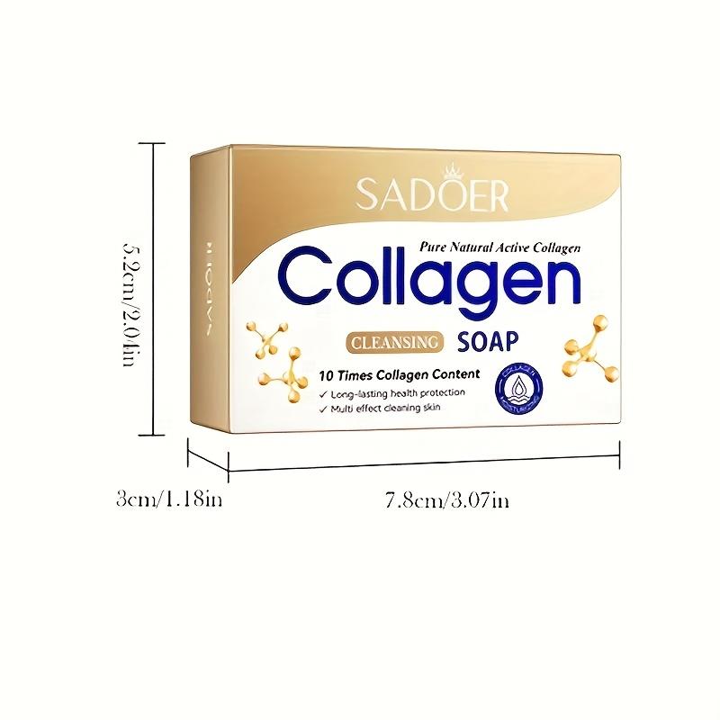 Sapone Viso e Corpo al Collagene Delicato e Idratante Pulizia Profonda Fragranza a Lunga Durata Sapone Artigianale