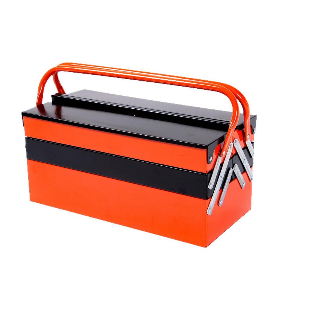 Multi-Layer Portable Folding Toolbox with Large Capacity for Home and Car Repair