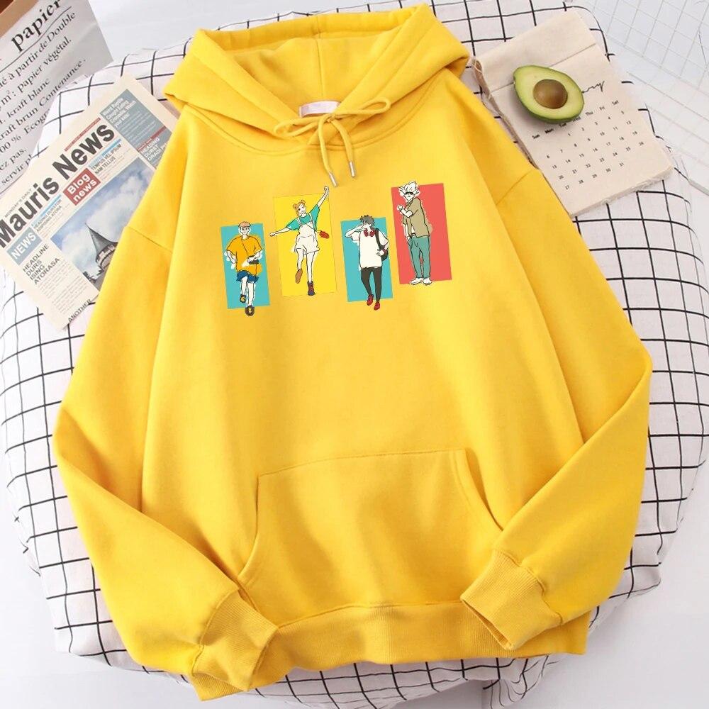

Толстовка с капюшоном и графическим принтом Satoru Gojo And Itadori Yuji в стиле аниме-дзюдзюцу Kaisen, повседневная свободная уличная одежда, пуловер Harajuku XS жёлтый