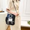 Fashion Solid PU Sweet Youth Women's Bags 2026 High Quality Sewing Thread Crossbody Bag on Sale Package Cover Type Shoulder Bags