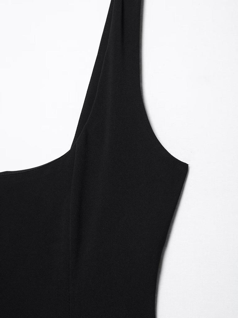 TAOP&ZA Spring/Summer Women's Elegant Midi Sleeveless Dress