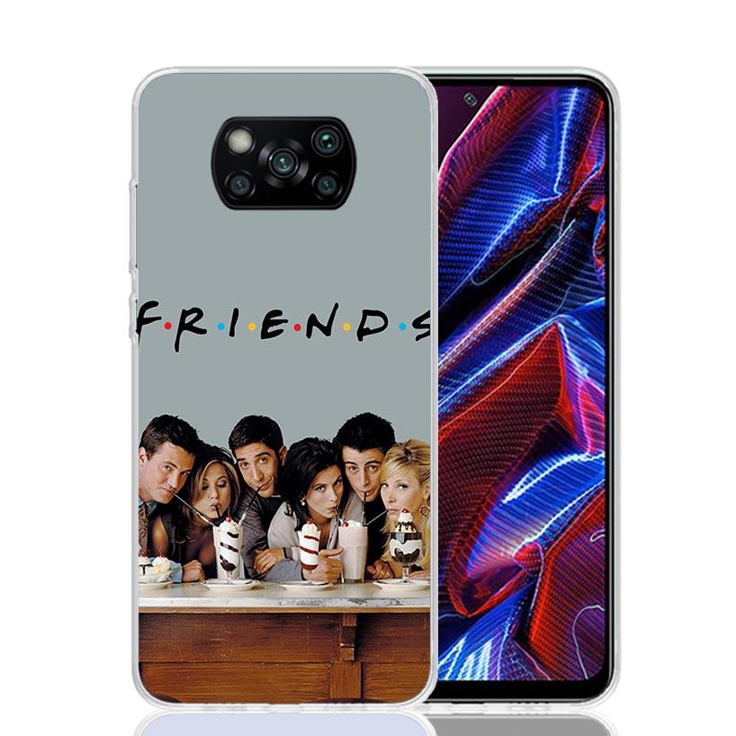 Friends Tv Show Funny Family Case Phone Cover for Xiaomi Redmi Note 10 9 9S 8 8T 7 5 Pro Mi 12T 11T 10T 9T 12 11 Lite A3 A2 Tren