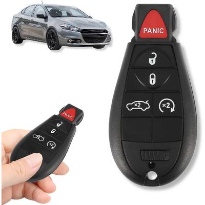 Replacement Keyless Entry Remote Car Key Fob 433 MHz - 5 Buttons - FCC ID M3N32297100 - Fits Dodge Dart 2013, 2014, 2015, 2016 - Replacement for OE