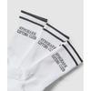 Gymshark Lifting Club Stripe 3pk White Black I1c2m Wb86