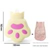 Bear Palm Silicone Hot Water Bag Water Injection Mini Small Size Portable Microwave Oven Heating Belly Cute Hot Water Bag