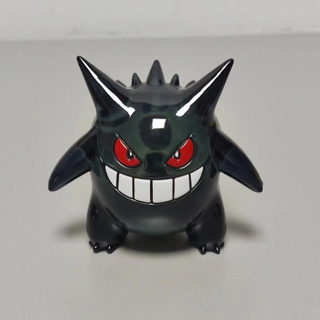 Pokemon Gengar Cartoon Action Figure GK Handmade Scale Model Doll Ornament Children Collectible Decorative Toy Surprise Birthday Gift Presents