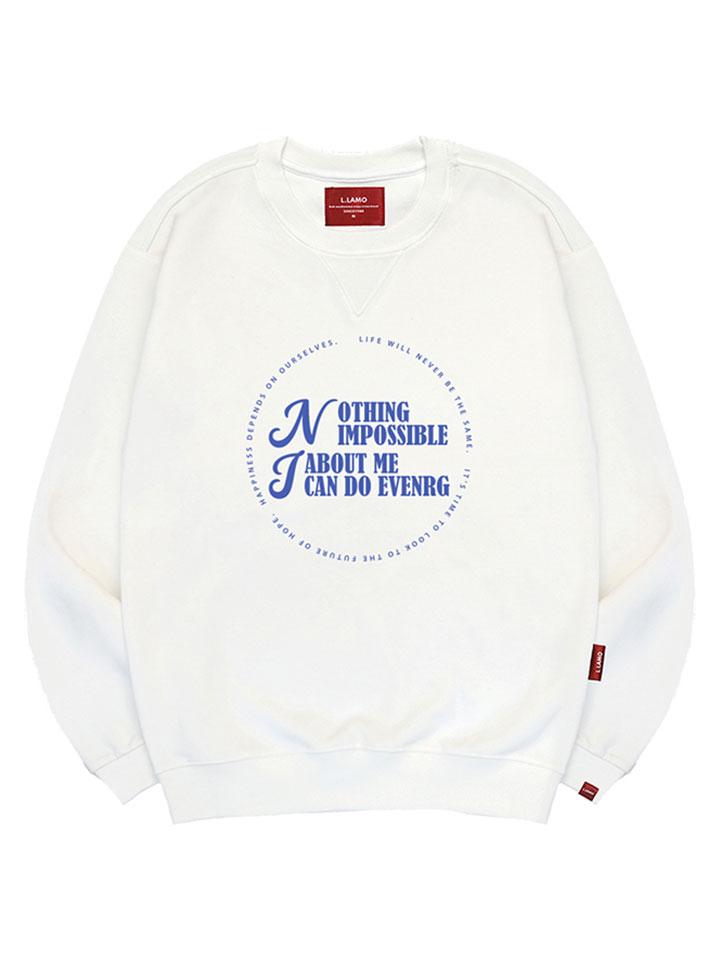 Ellamo Nothing Impossible Sweatshirt Unisex Big Size S~4Xl (B Type)